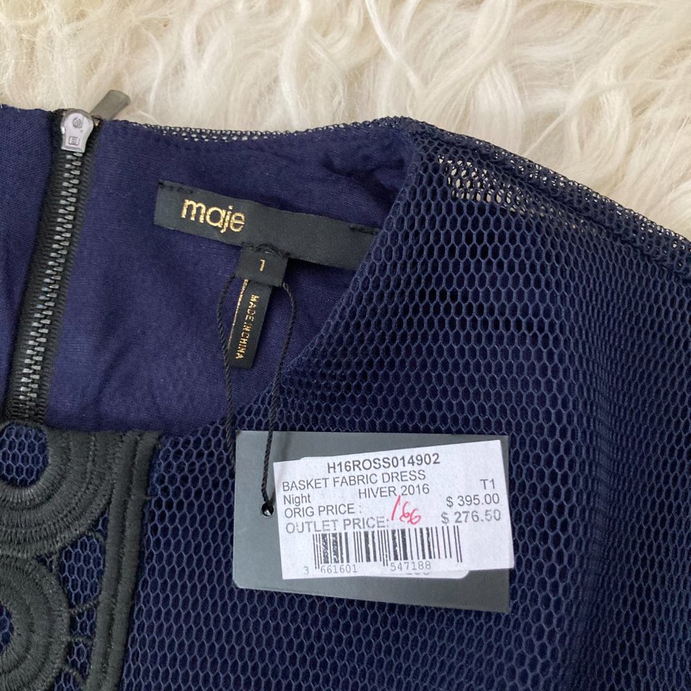 MAJE Crew Neck Mini Dress - Picture 7 of 10
